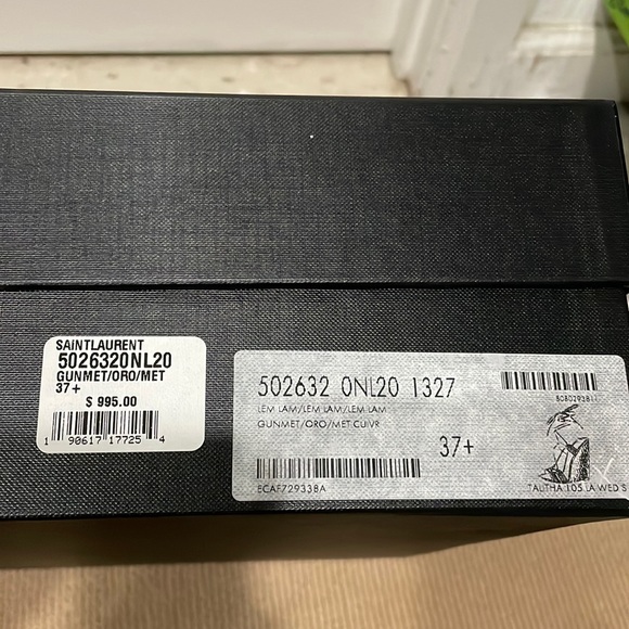 Saint Laurent stunning laced up wedges brand new in original box with dust bags - Picture 5 of 7